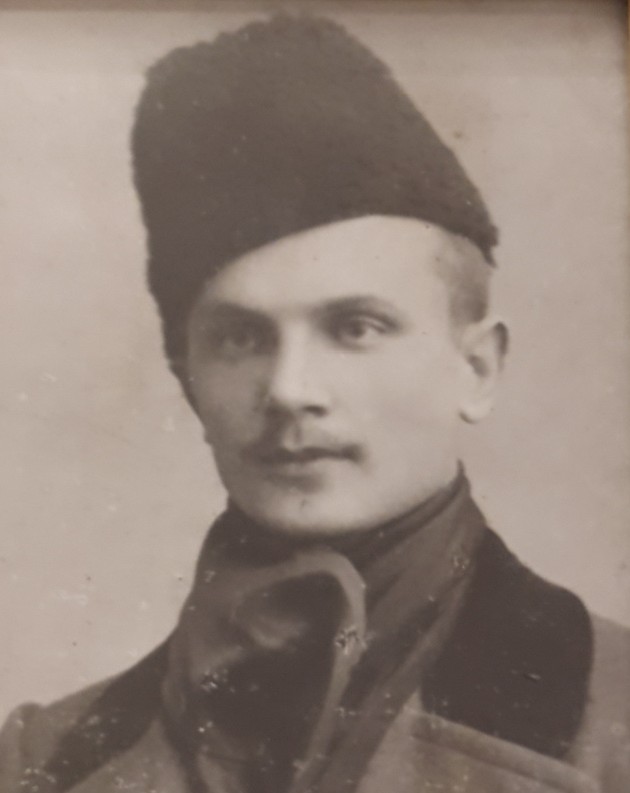 Pradziadek Franciszek w czapce
